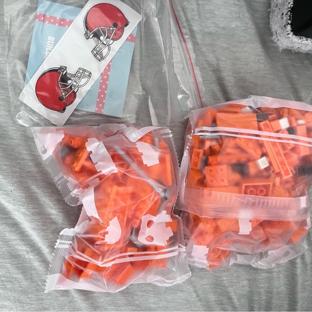 Cleveland Browns Helmet Building Blocks Set